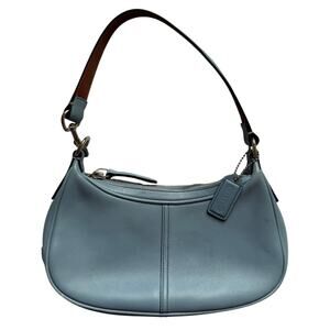 Vintage Coach Blue Leather Demi Mini Purse